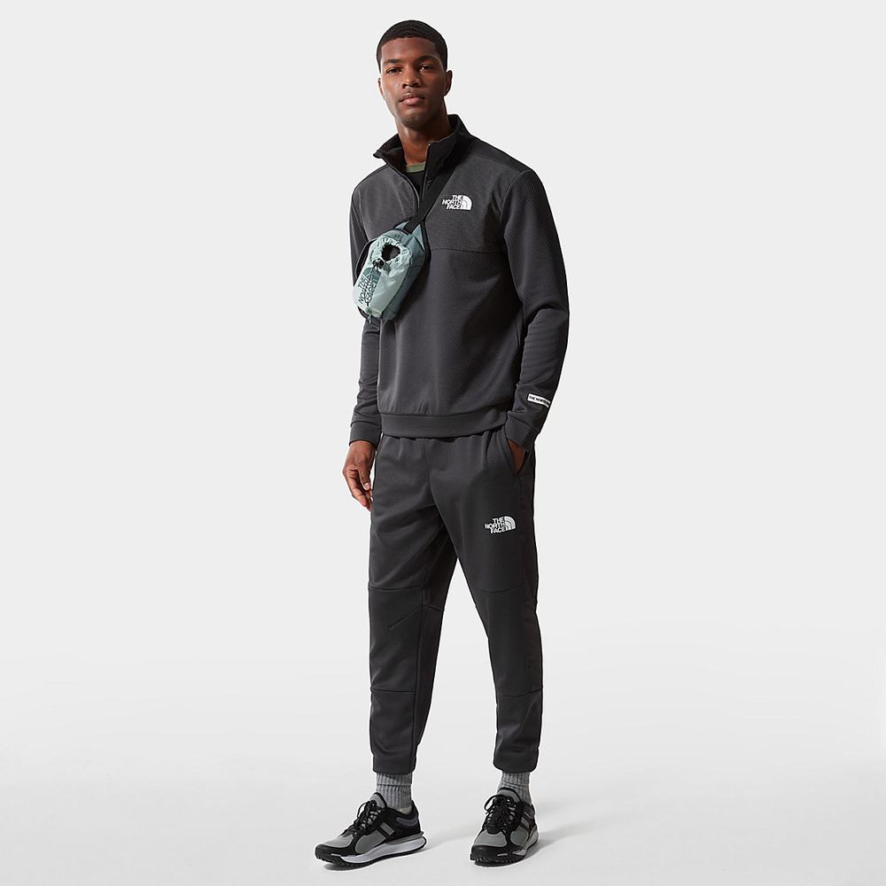 Mikiny The North Face Mountain Athletics Quarter-Zip Fleece Panske Siva | VRT-157824