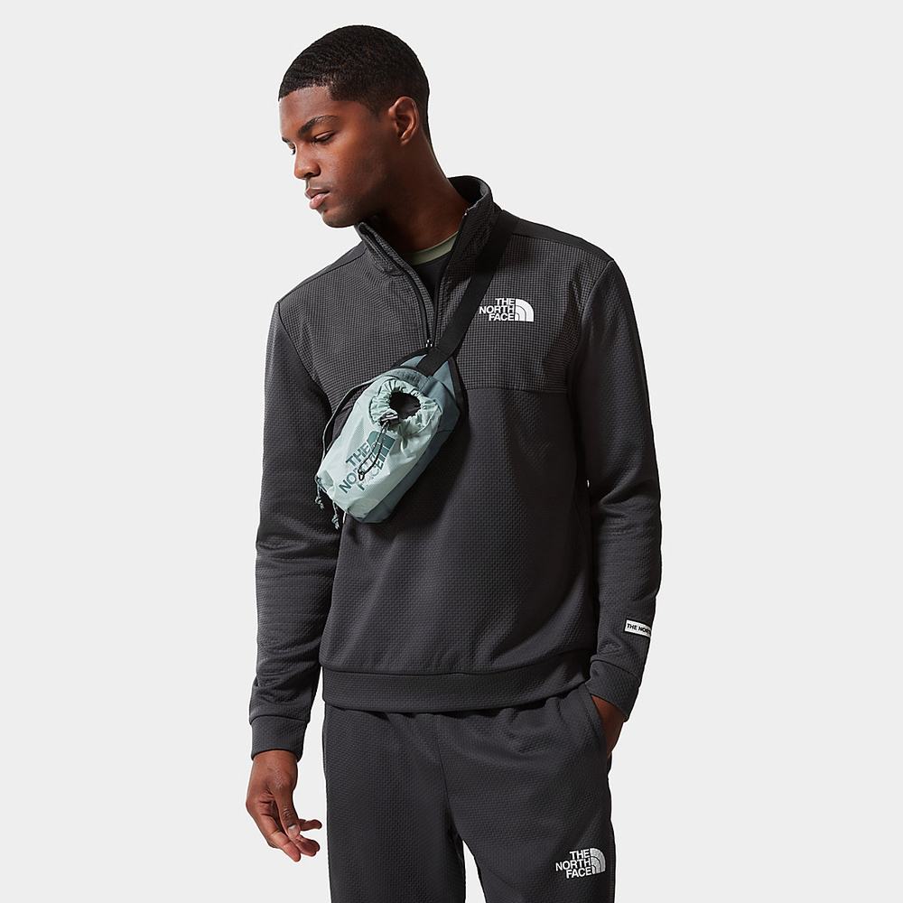 Mikiny The North Face Mountain Athletics Quarter-Zip Fleece Panske Siva | VRT-157824
