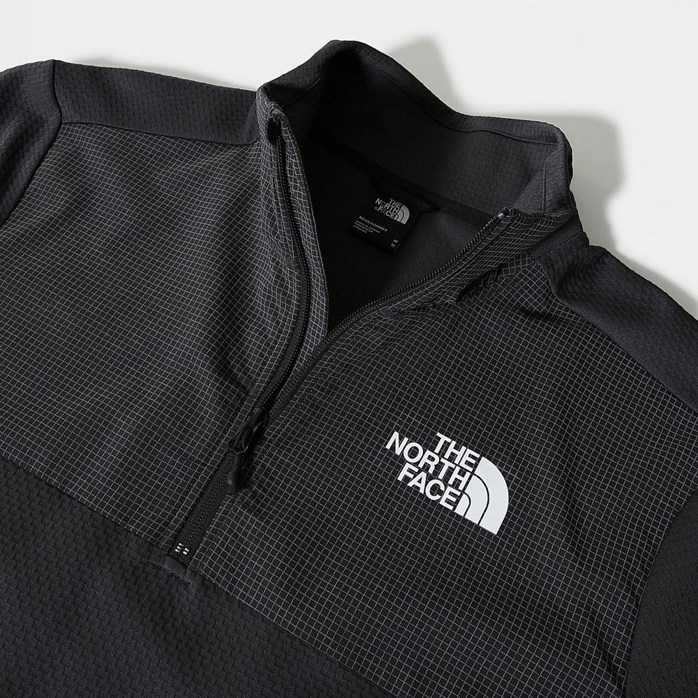 Mikiny The North Face Mountain Athletics Quarter-Zip Fleece Panske Siva | VRT-157824
