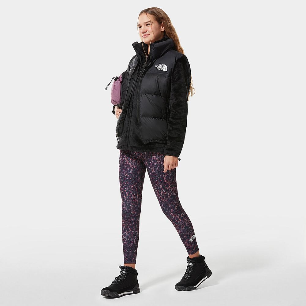 Mikiny The North Face Osito Fleece Damske Čierne Biele | FUD-745023