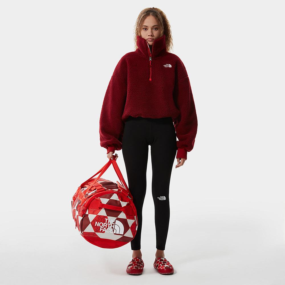 Mikiny The North Face PRINTED PLATTE SHERPA FLEECE Damske Červené | WZC-590842