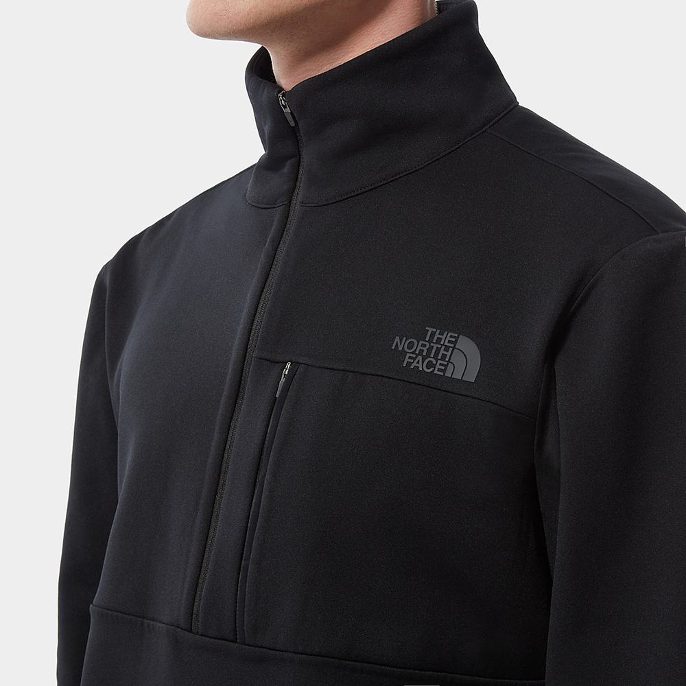 Mikiny The North Face Tagen ¼ Zip Fleece Panske Čierne | MHQ-936472