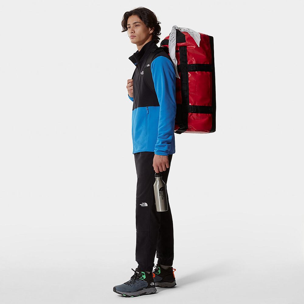 Mikiny The North Face Tka Glacier Fleece Panske Modre Čierne | QPV-849371