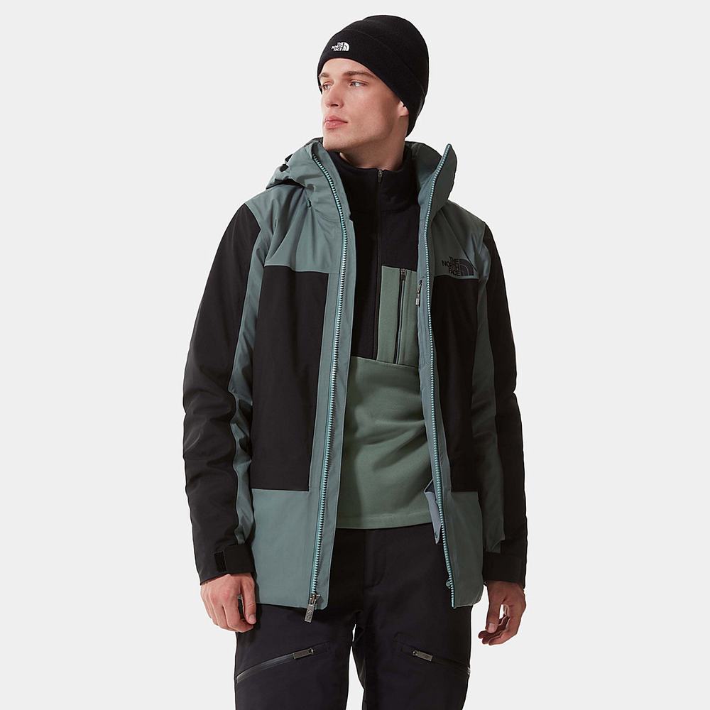 Nepremokavé Bundy The North Face Apex Flex Snow FUTURELIGHT™ Panske Čierne Zelene | MLT-428615