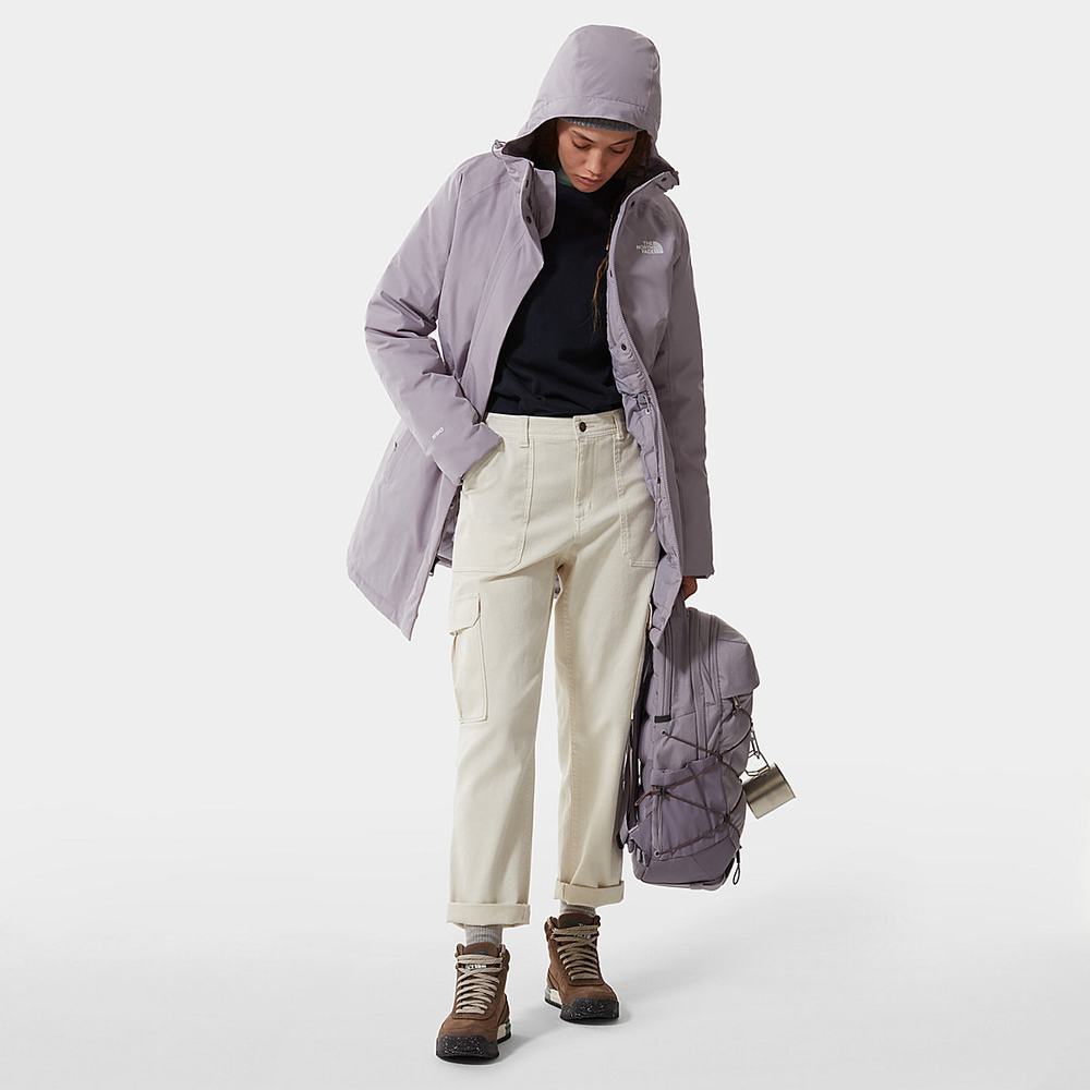 Nepremokavé Bundy The North Face Brooklyn Damske Siva | UZR-849527