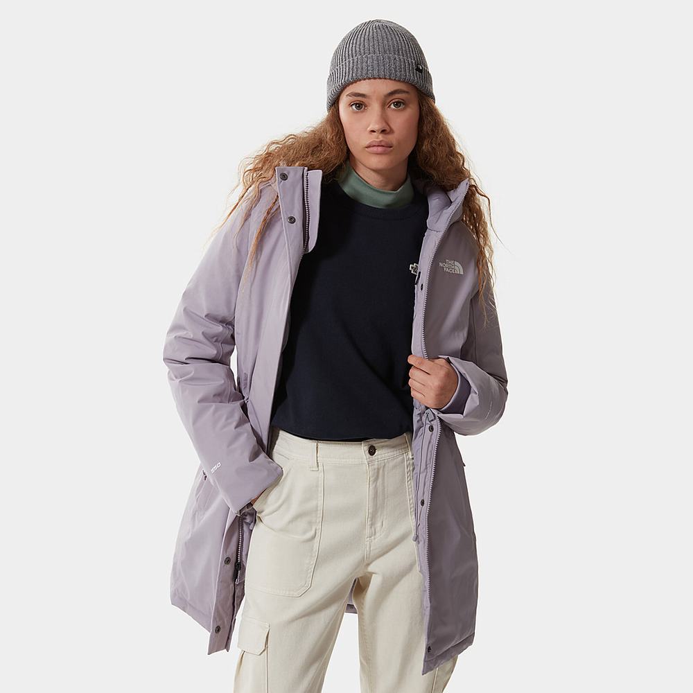Nepremokavé Bundy The North Face Brooklyn Damske Siva | UZR-849527