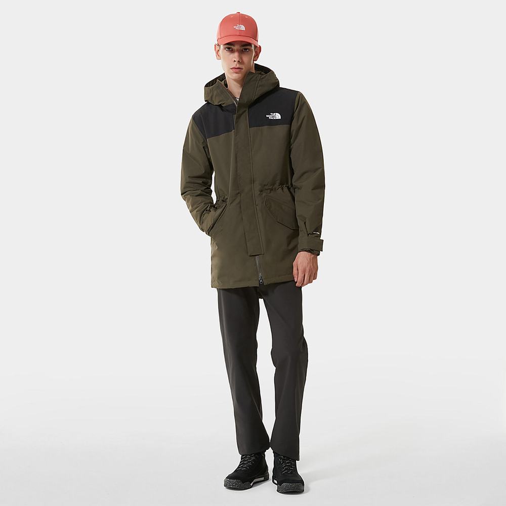 Nepremokavé Bundy The North Face City Breeze Rain Panske Zelene Čierne | AEC-752130