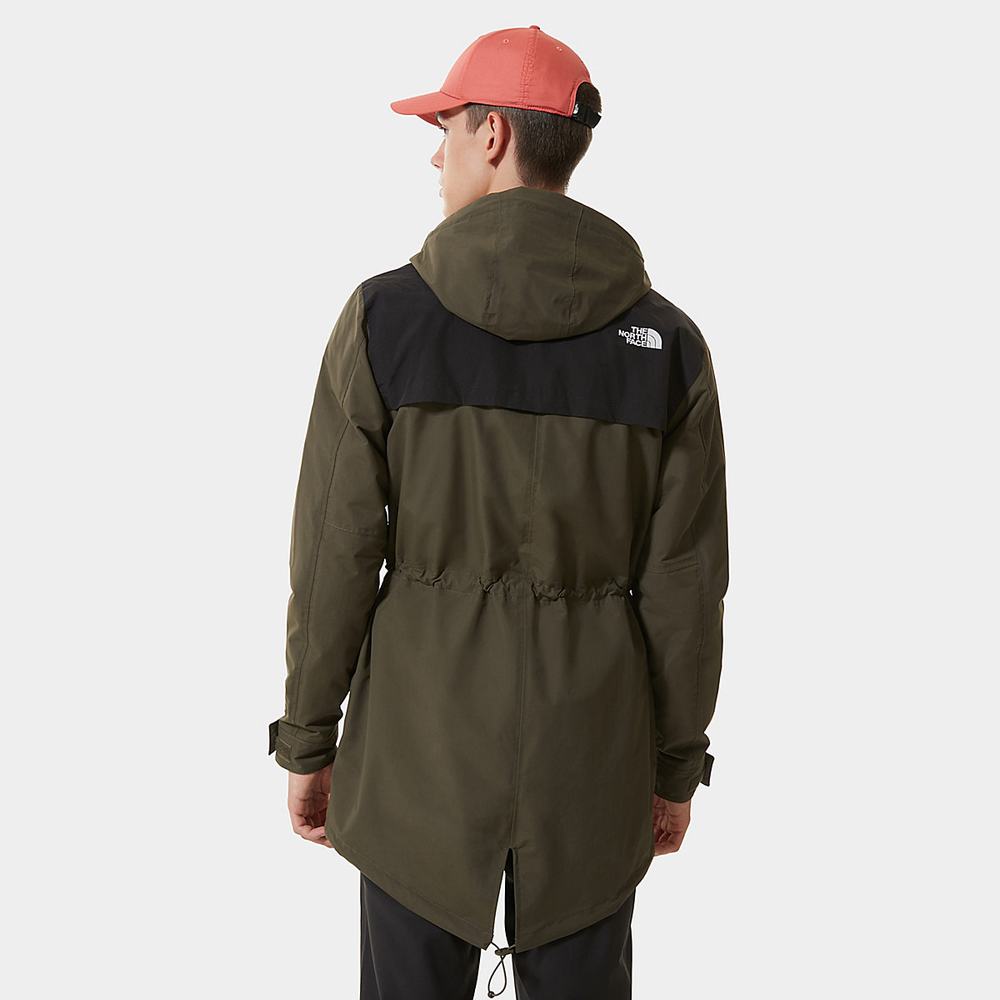 Nepremokavé Bundy The North Face City Breeze Rain Panske Zelene Čierne | AEC-752130
