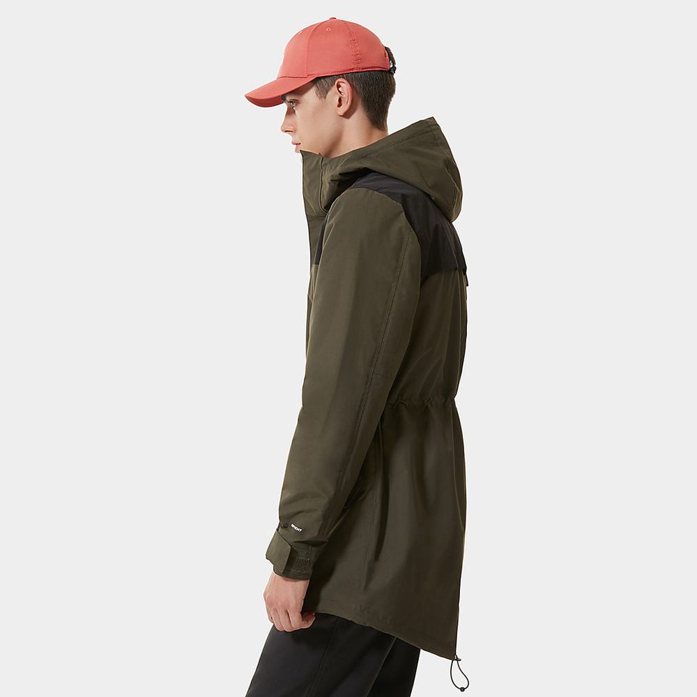 Nepremokavé Bundy The North Face City Breeze Rain Panske Zelene Čierne | AEC-752130