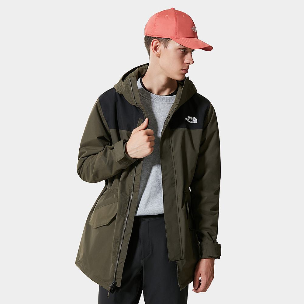 Nepremokavé Bundy The North Face City Breeze Rain Panske Zelene Čierne | AEC-752130