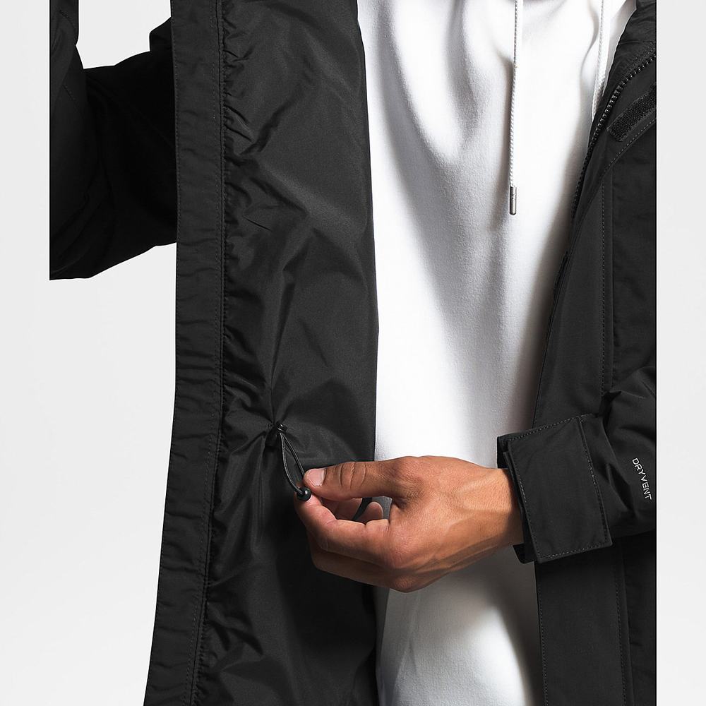Nepremokavé Bundy The North Face City Breeze Rain Panske Čierne | FOH-756801