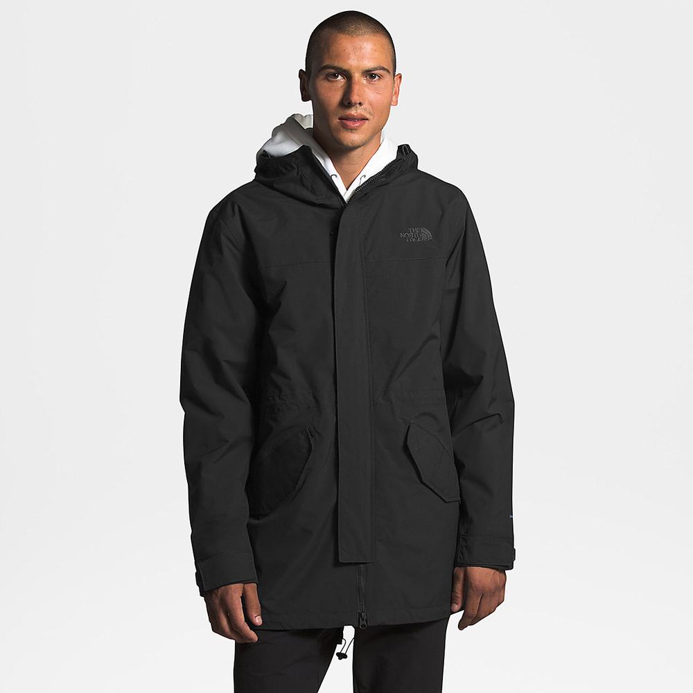 Nepremokavé Bundy The North Face City Breeze Rain Panske Čierne | FOH-756801