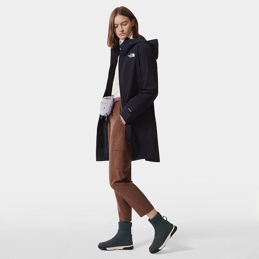 Nepremokavé Bundy The North Face City Breeze Rain Parka II Damske Námornícka Modrá | UFQ-846319