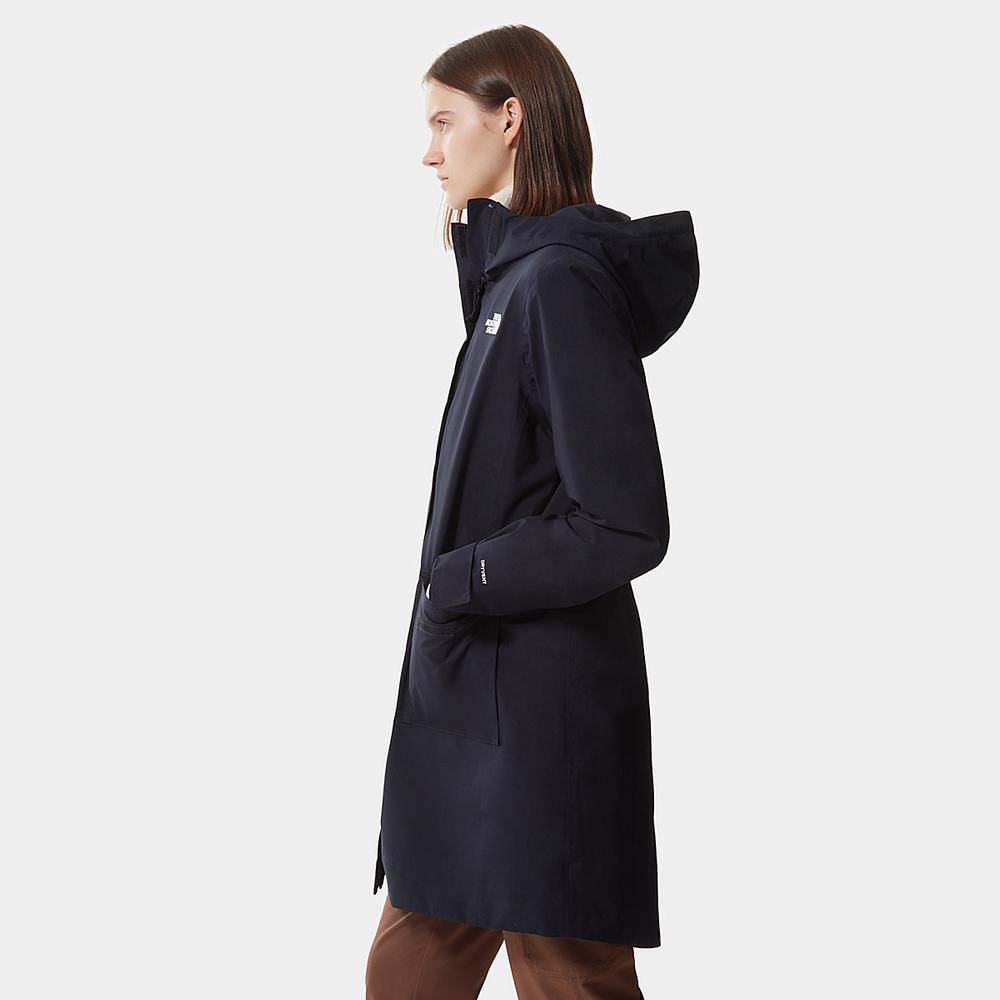 Nepremokavé Bundy The North Face City Breeze Rain Parka II Damske Námornícka Modrá | UFQ-846319