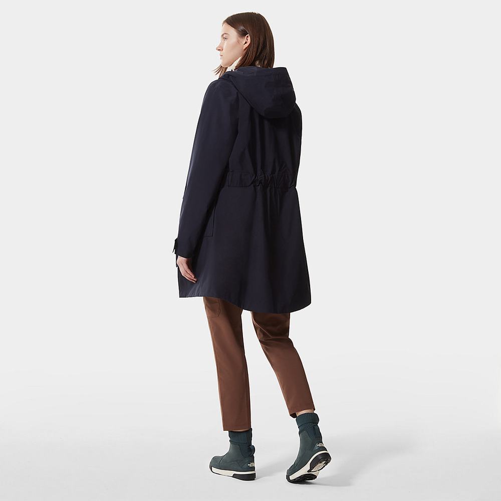 Nepremokavé Bundy The North Face City Breeze Rain Parka II Damske Námornícka Modrá | UFQ-846319