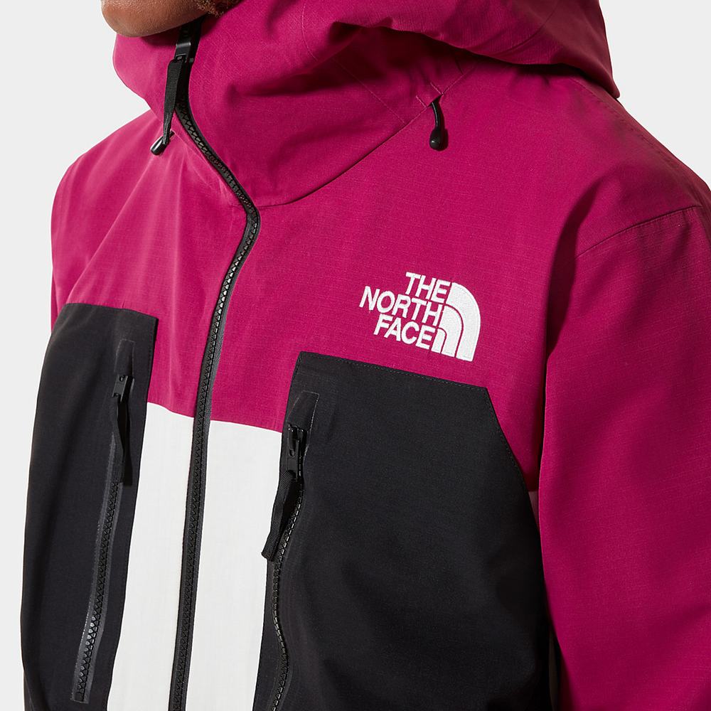 Nepremokavé Bundy The North Face DRAGLINE Panske Ruzove Biele Čierne | NKO-709831