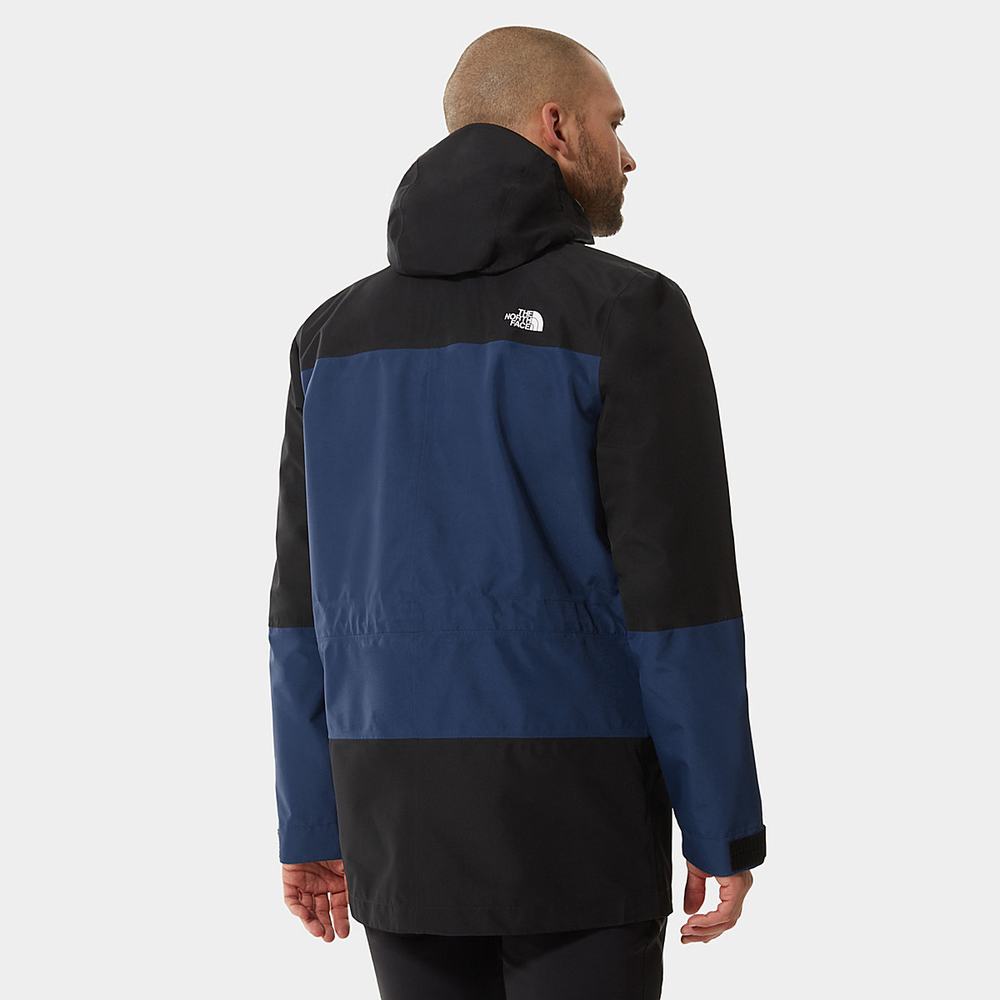 Nepremokavé Bundy The North Face DRYZZLE ALL-WEATHER FUTURELIGHT™ Panske Modre Čierne | ANO-193804