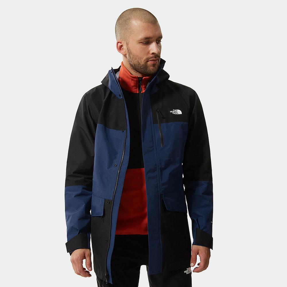 Nepremokavé Bundy The North Face DRYZZLE ALL-WEATHER FUTURELIGHT™ Panske Modre Čierne | ANO-193804
