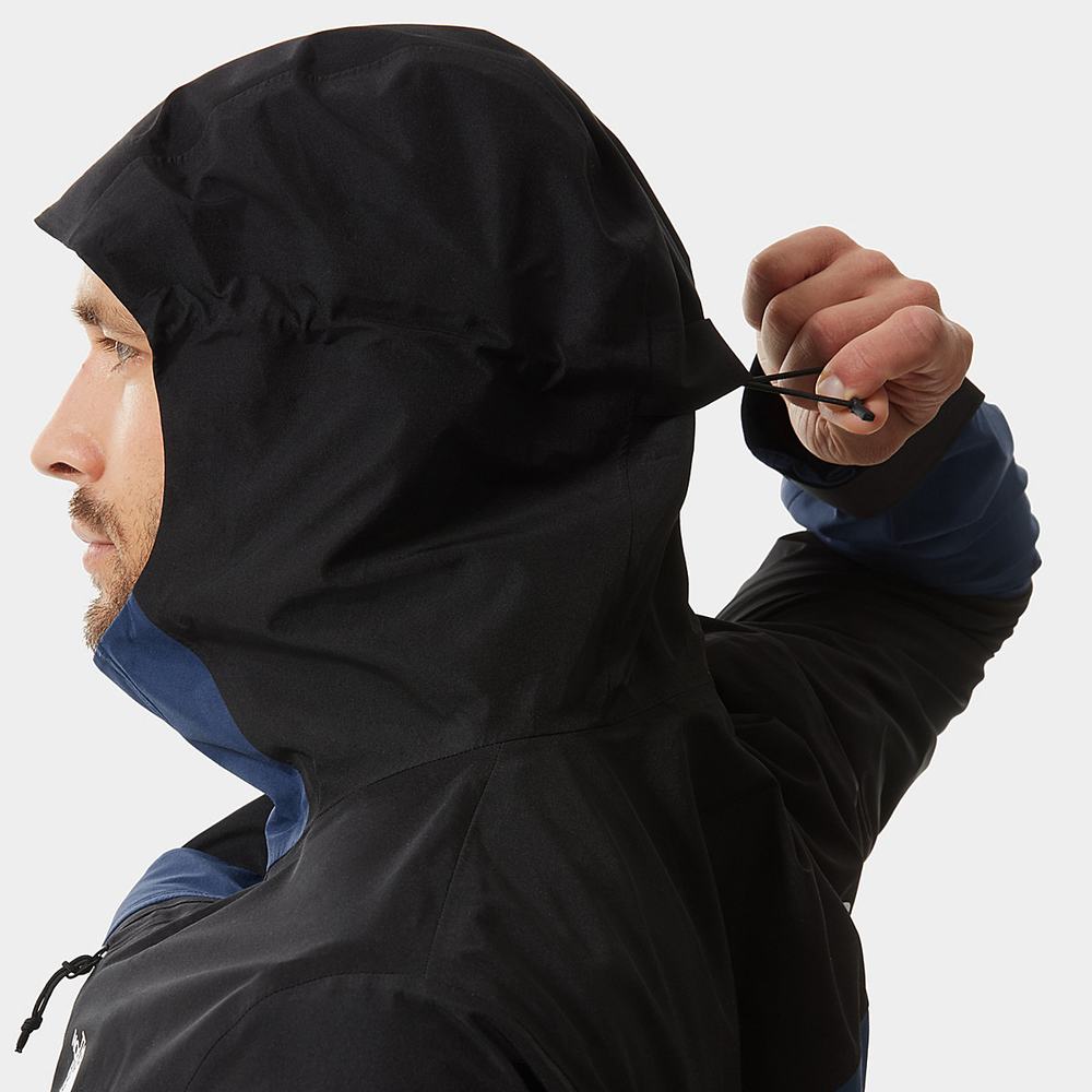 Nepremokavé Bundy The North Face DRYZZLE ALL-WEATHER FUTURELIGHT™ Panske Modre Čierne | ANO-193804