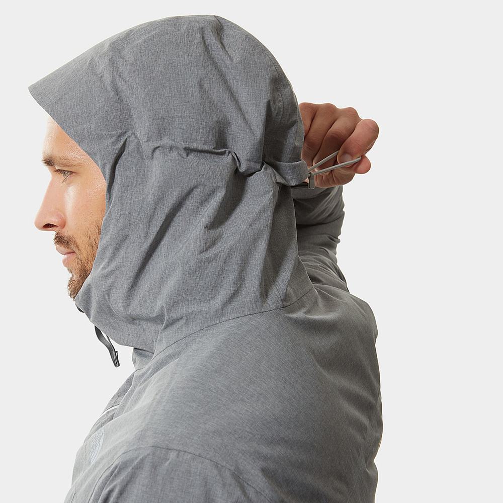 Nepremokavé Bundy The North Face DRYZZLE FUTURELIGHT™ INSULATED Panske Siva | VBE-897450