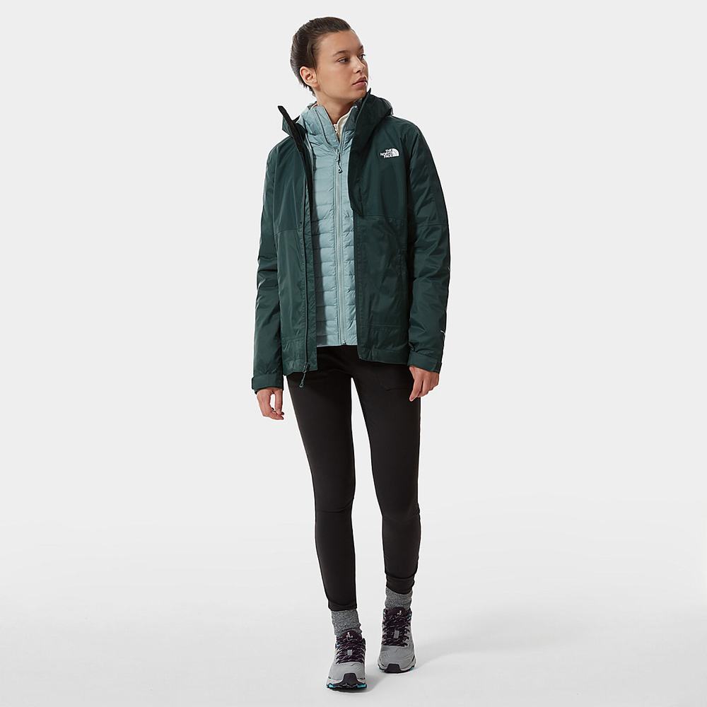 Nepremokavé Bundy The North Face Down Insulated DryVent™ Triclimate Damske Zelene | ZKH-081792