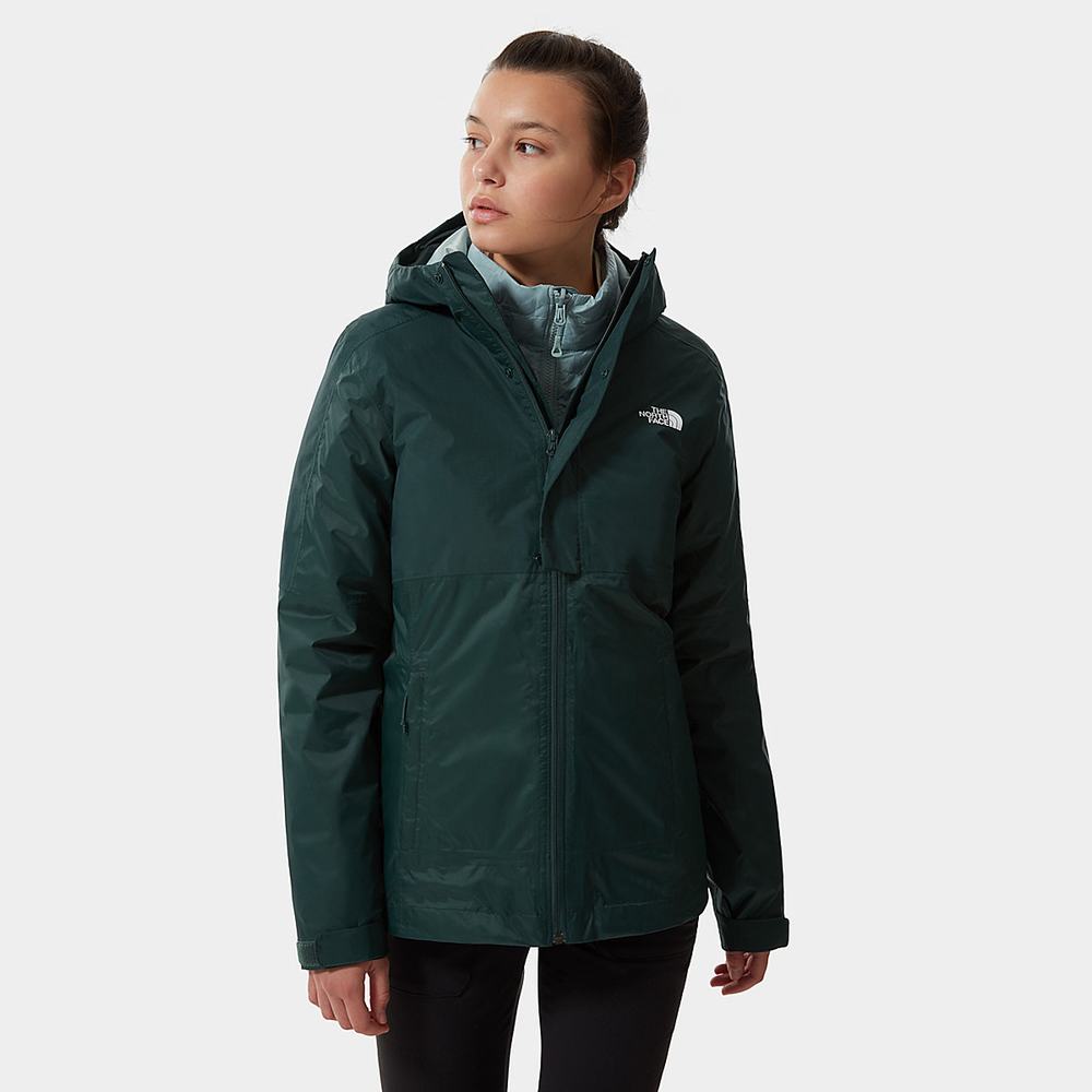 Nepremokavé Bundy The North Face Down Insulated DryVent™ Triclimate Damske Zelene | ZKH-081792