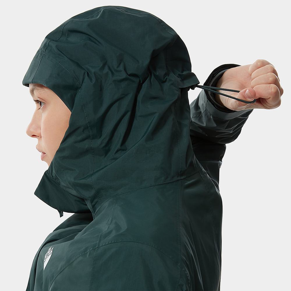 Nepremokavé Bundy The North Face Down Insulated DryVent™ Triclimate Damske Zelene | ZKH-081792