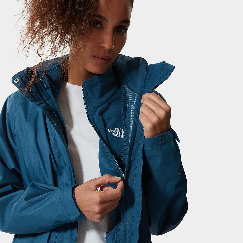 Nepremokavé Bundy The North Face Evolve II Triclimate® Damske Modre | EGD-476189