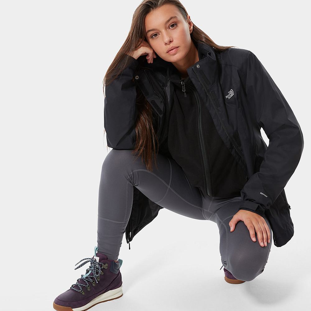 Nepremokavé Bundy The North Face Evolve II Triclimate® Damske Čierne | LTW-852471