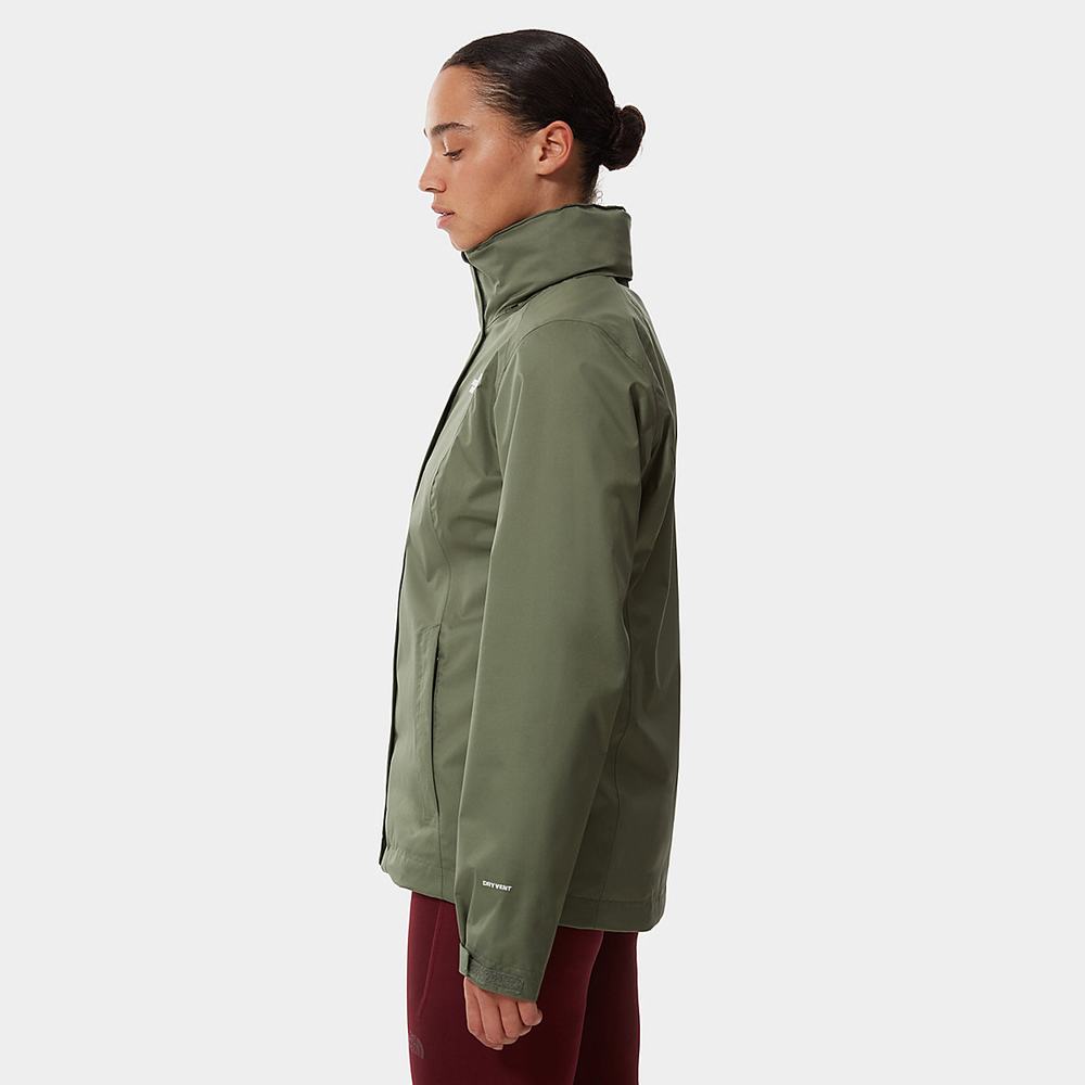 Nepremokavé Bundy The North Face Evolve II Triclimate® Damske Olivovo Zelená Zelene | UFW-320789