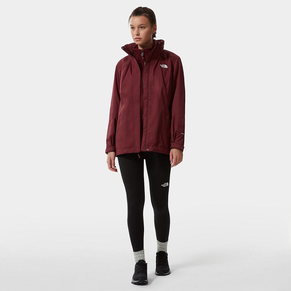 Nepremokavé Bundy The North Face Evolve II Triclimate® Damske Červené | VOR-524368
