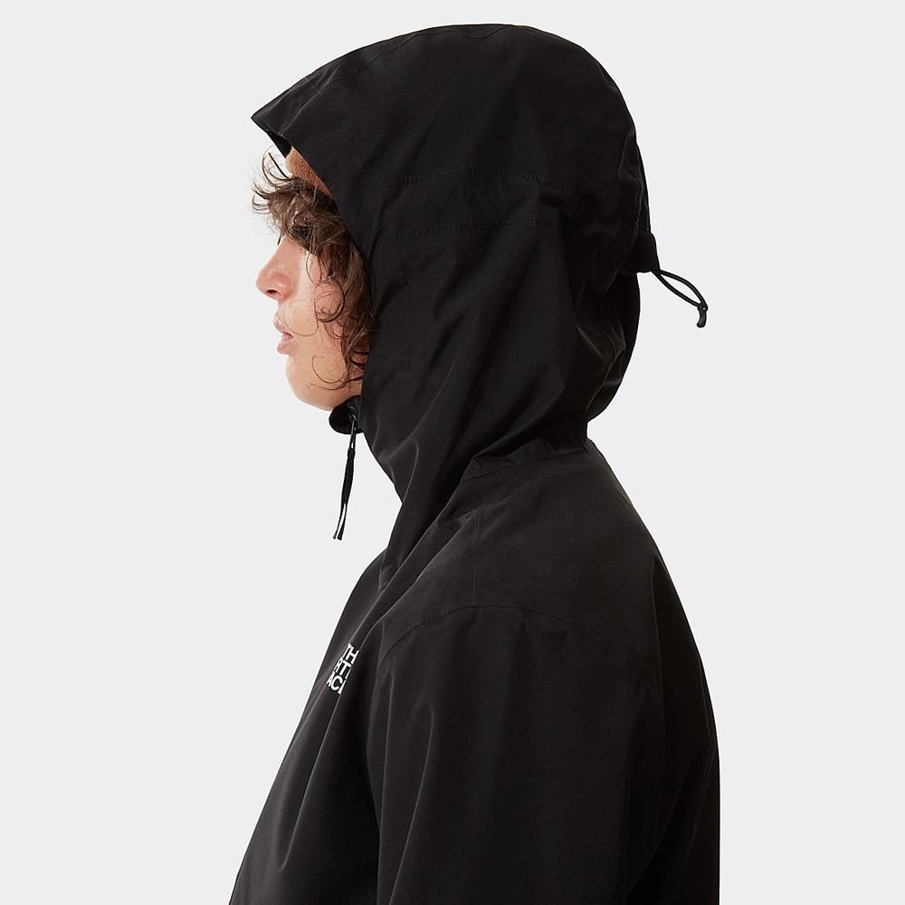 Nepremokavé Bundy The North Face Fanorak Damske Čierne | YSR-430721