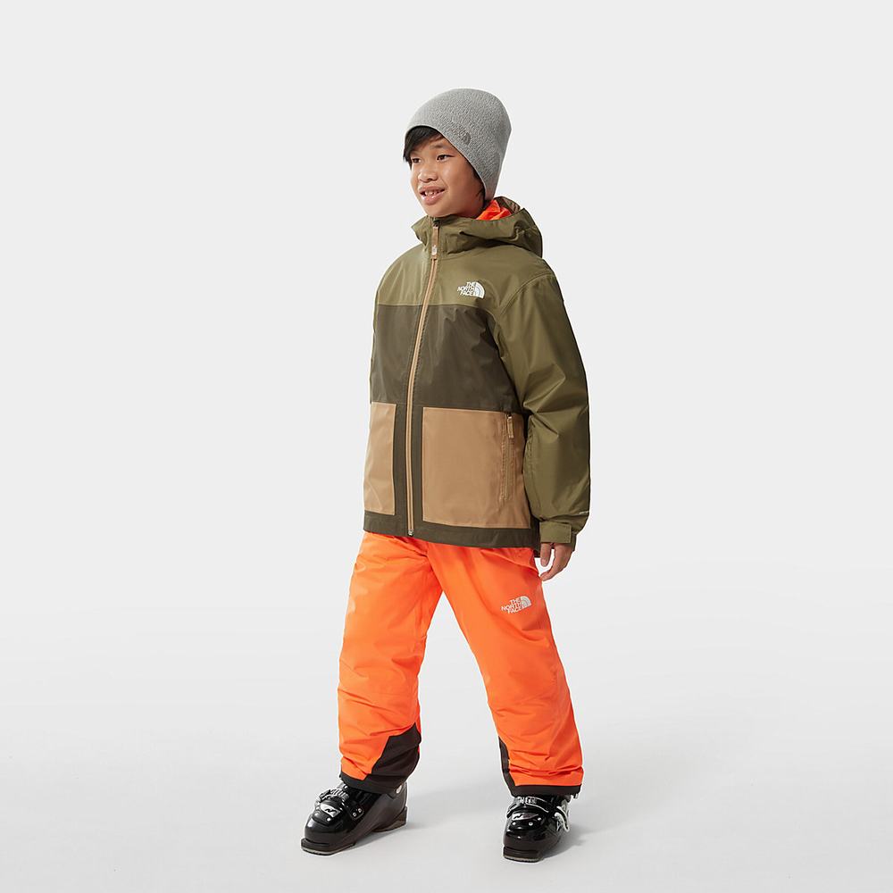 Nepremokavé Bundy The North Face Freedom Triclimate Chlapcenske Olivovo Zelená Zelene | YMB-634092