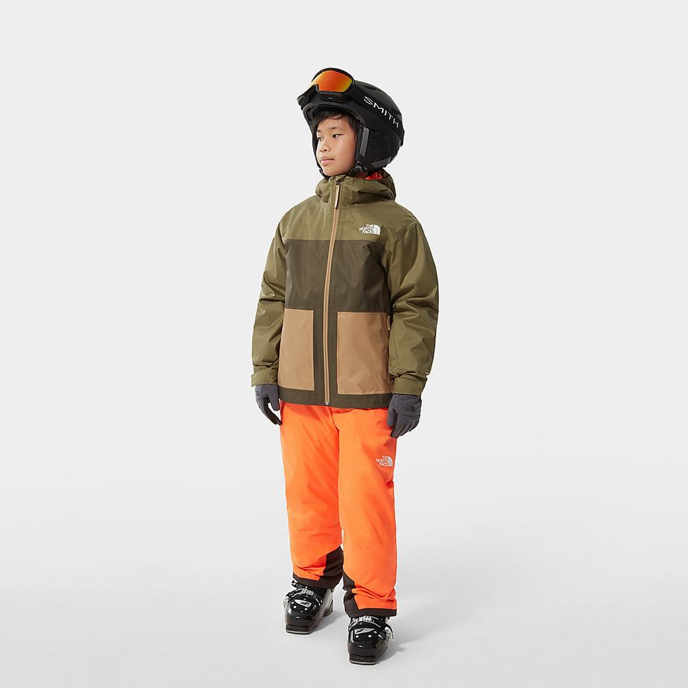 Nepremokavé Bundy The North Face Freedom Triclimate Chlapcenske Olivovo Zelená Zelene | YMB-634092