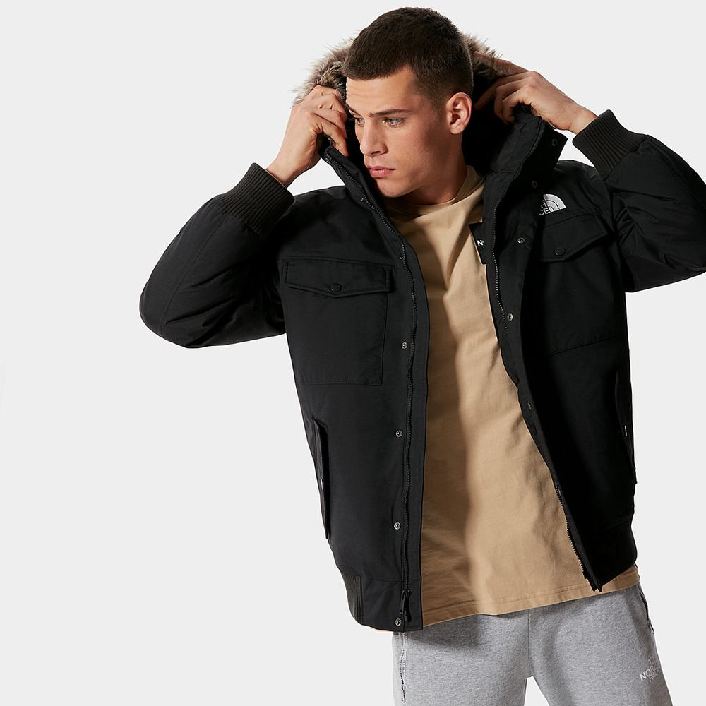 Nepremokavé Bundy The North Face Gotham Panske Čierne | WRO-492653