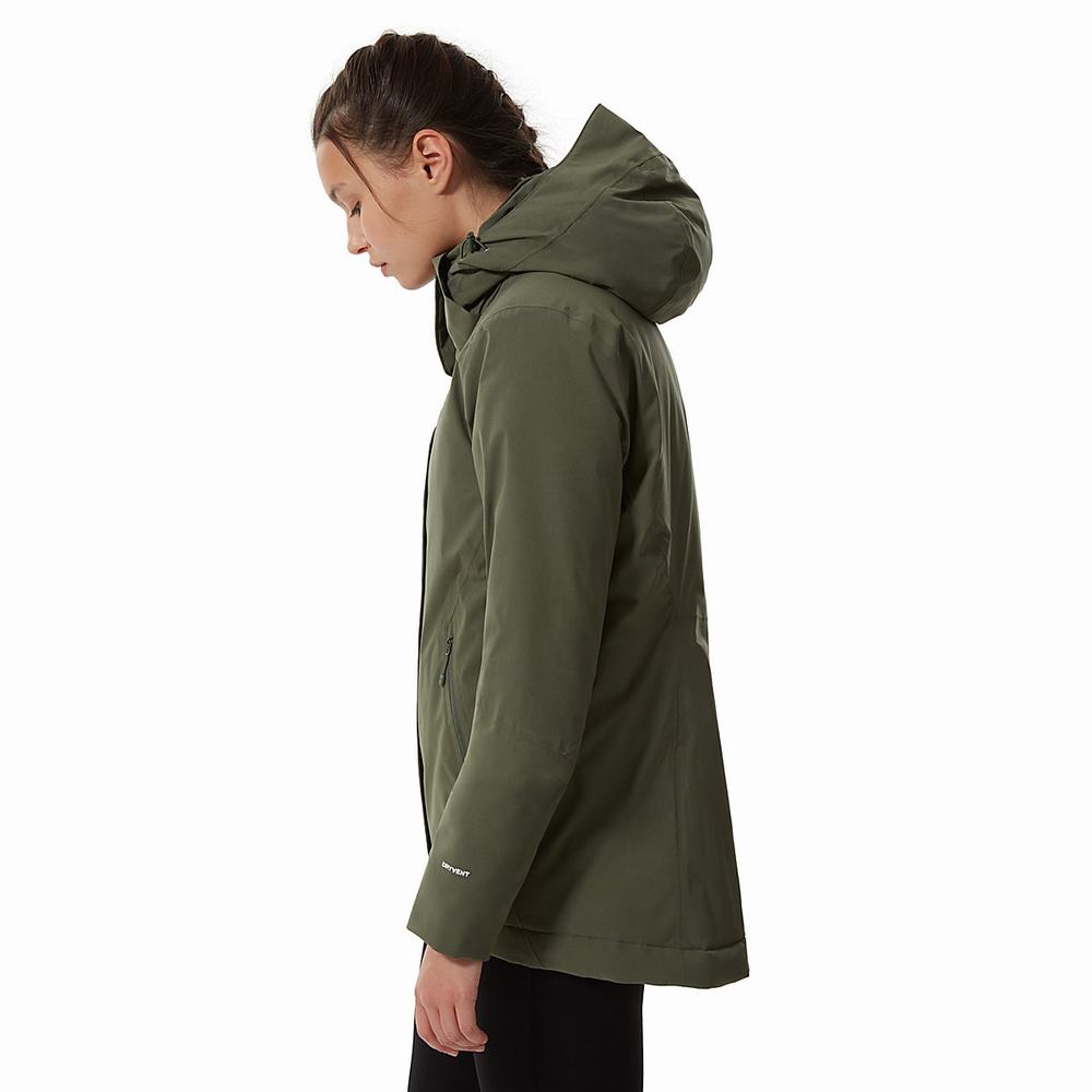 Nepremokavé Bundy The North Face Inlux Insulated Damske Olivovo Zelená Zelene | ZKU-780645