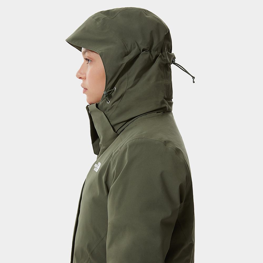 Nepremokavé Bundy The North Face Inlux Insulated Damske Olivovo Zelená Zelene | ZKU-780645