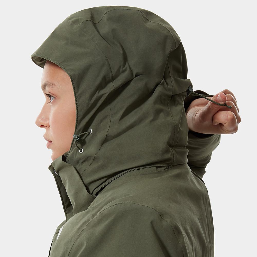Nepremokavé Bundy The North Face Inlux Insulated Damske Olivovo Zelená Zelene | ZKU-780645