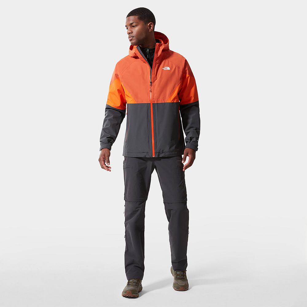 Nepremokavé Bundy The North Face LIGHTNING Panske Siva Červené Oranžové | BZG-975468