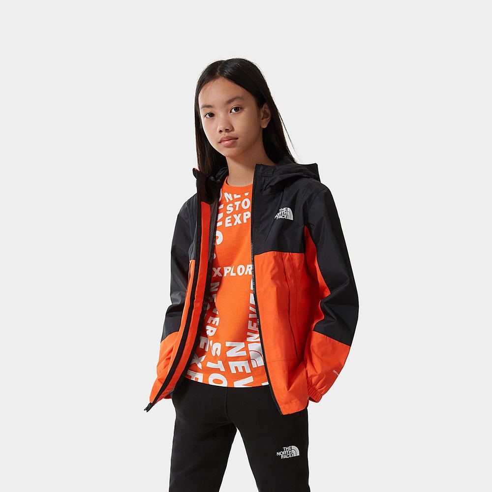 Nepremokavé Bundy The North Face LOBUCHE DRYVENT Dievcenske Červené Oranžové | LEA-917036