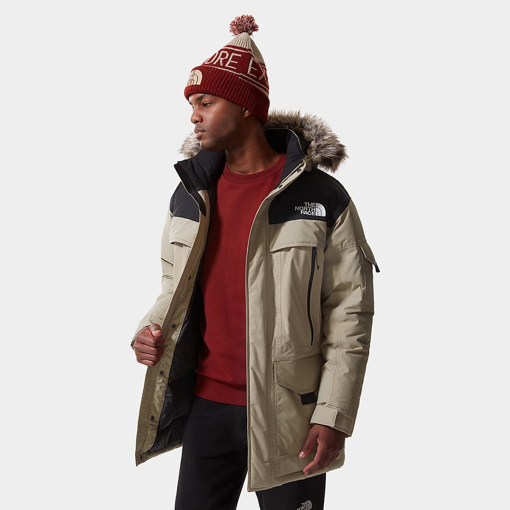 Nepremokavé Bundy The North Face McMurdo 2 Panske Svetlo Hnede | AOP-128695