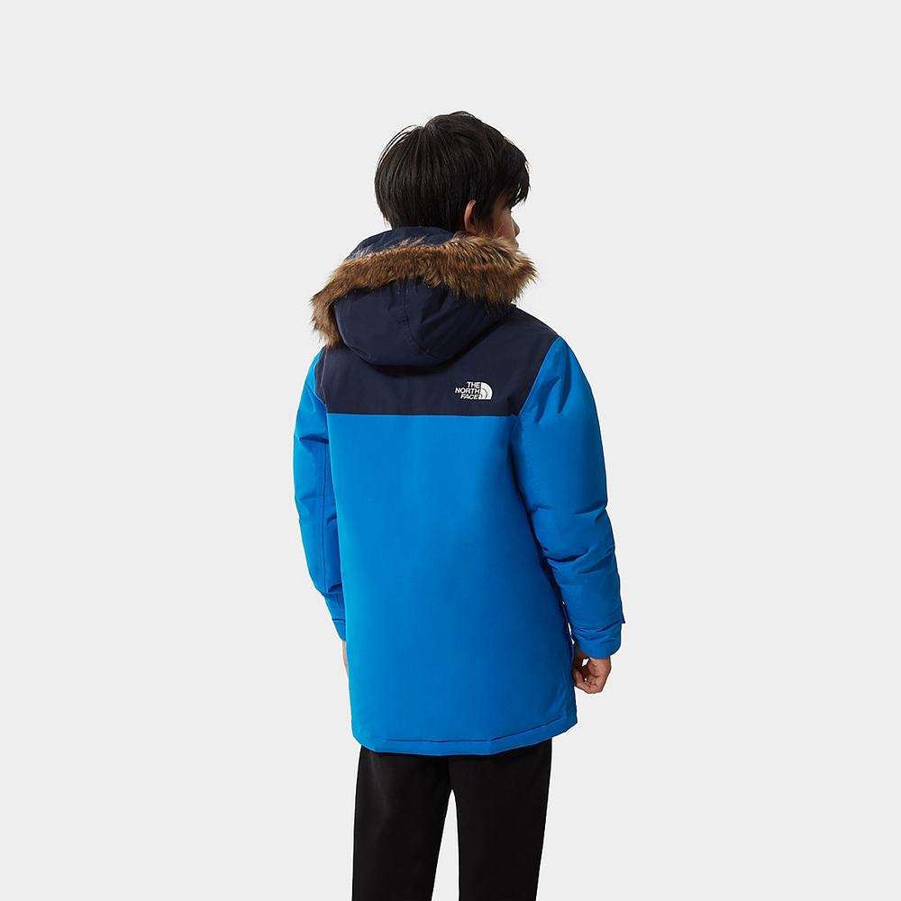 Nepremokavé Bundy The North Face Mcmurdo Chlapcenske Modre | KIZ-921465