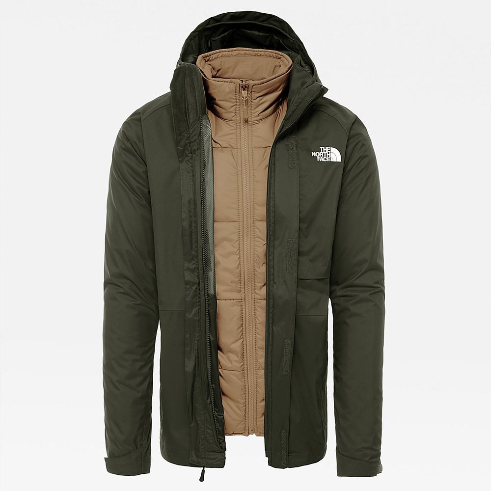 Nepremokavé Bundy The North Face Modis Triclimate Panske Zelene Hnedožltý | HCR-423106