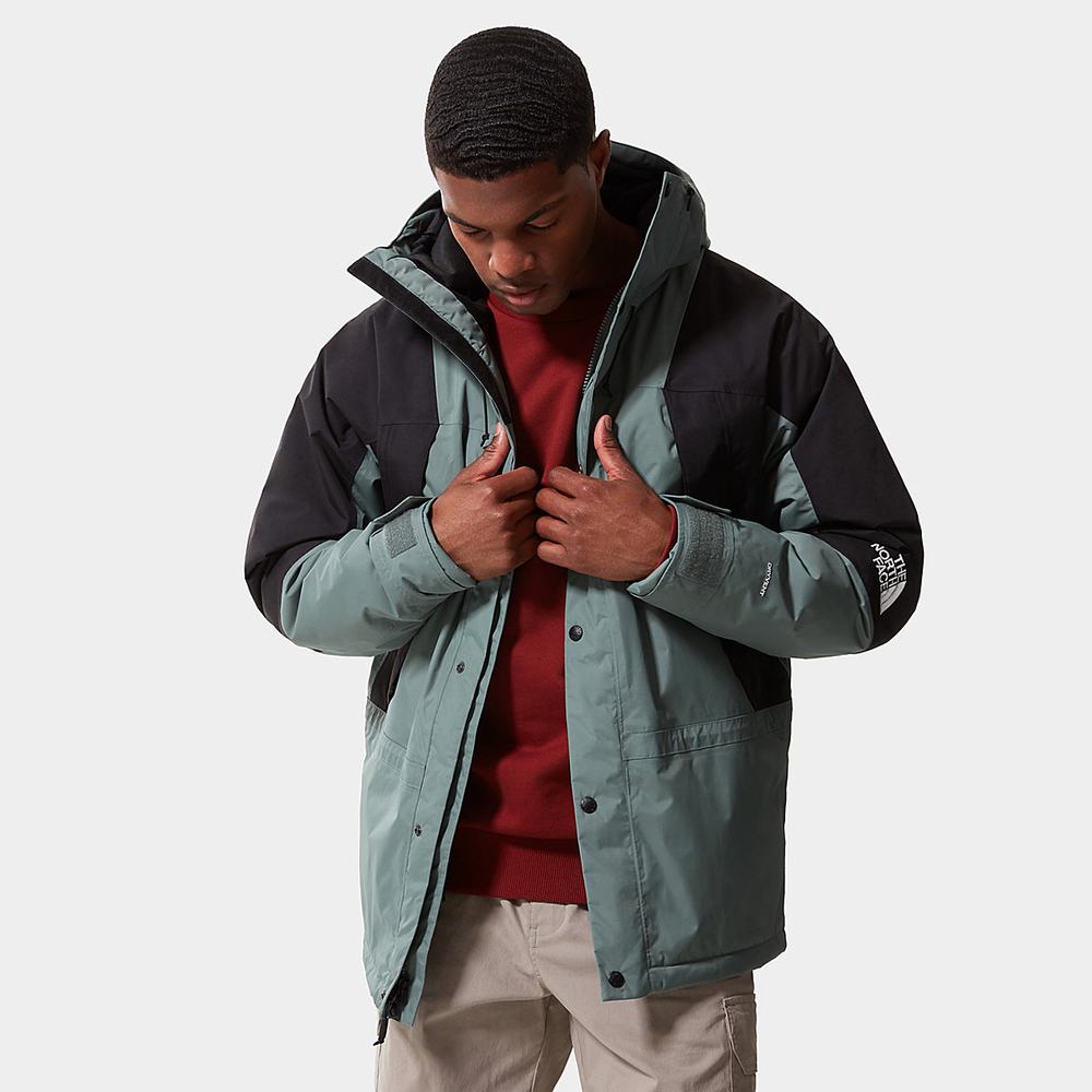 Nepremokavé Bundy The North Face Mountain Light Insulated Panske Zelene | BYR-402197