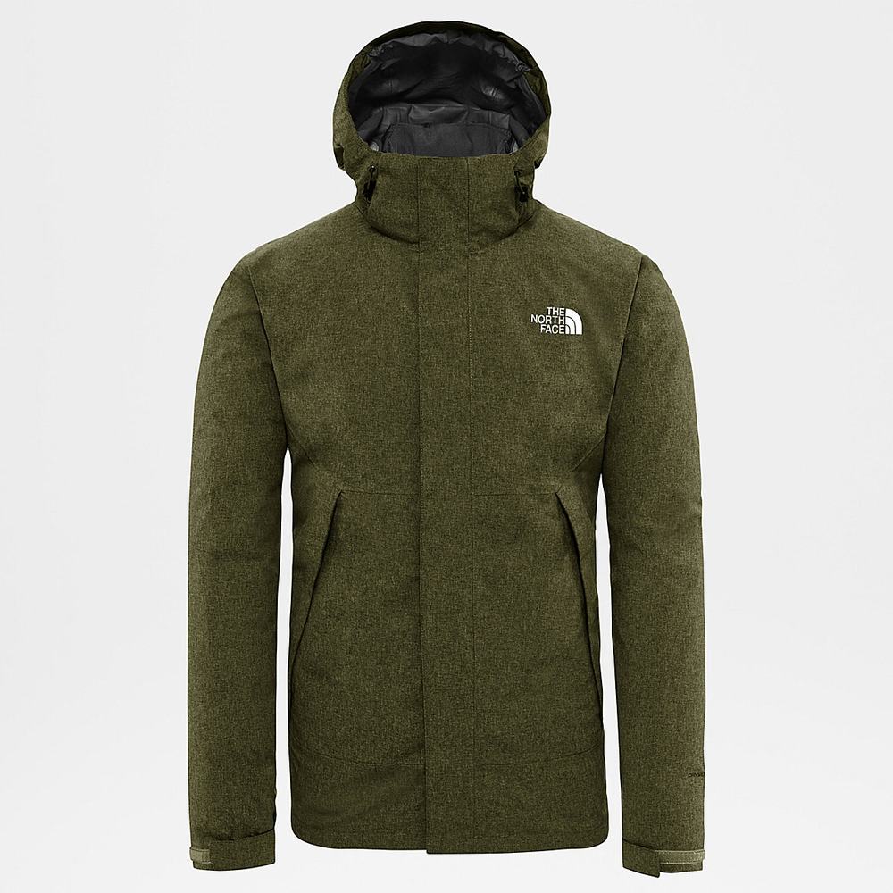 Nepremokavé Bundy The North Face Mountain Zip-In Triclimate® Panske Zelene | EWJ-530867