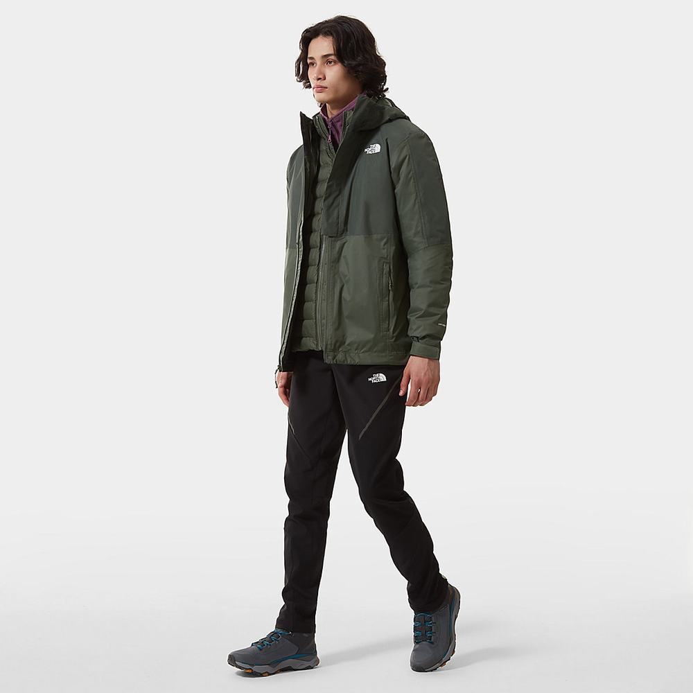 Nepremokavé Bundy The North Face New DryVent™ Down Triclimate Panske Olivovo Zelená Zelene | EAH-815763