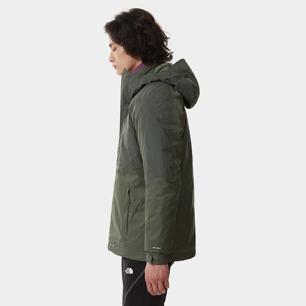 Nepremokavé Bundy The North Face New DryVent™ Down Triclimate Panske Olivovo Zelená Zelene | EAH-815763