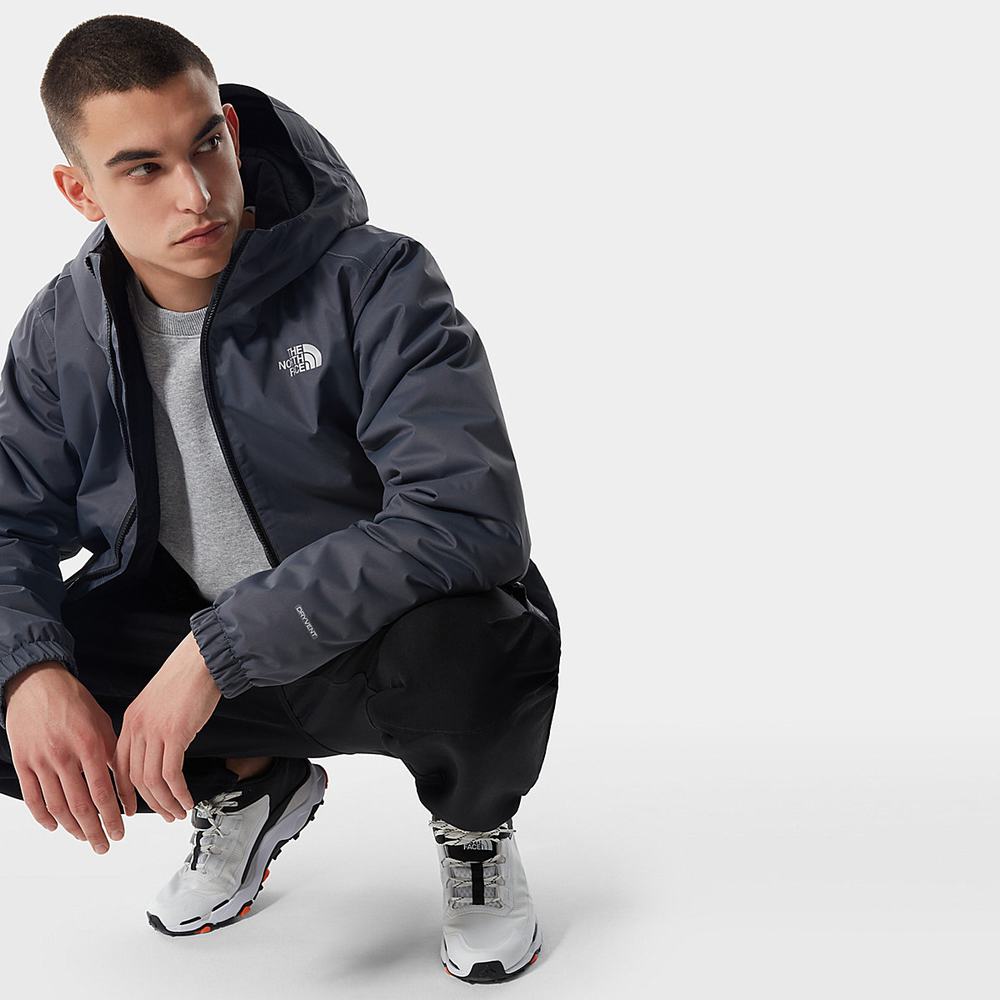 Nepremokavé Bundy The North Face Quest Insulated Panske Siva Čierne | EWB-520479
