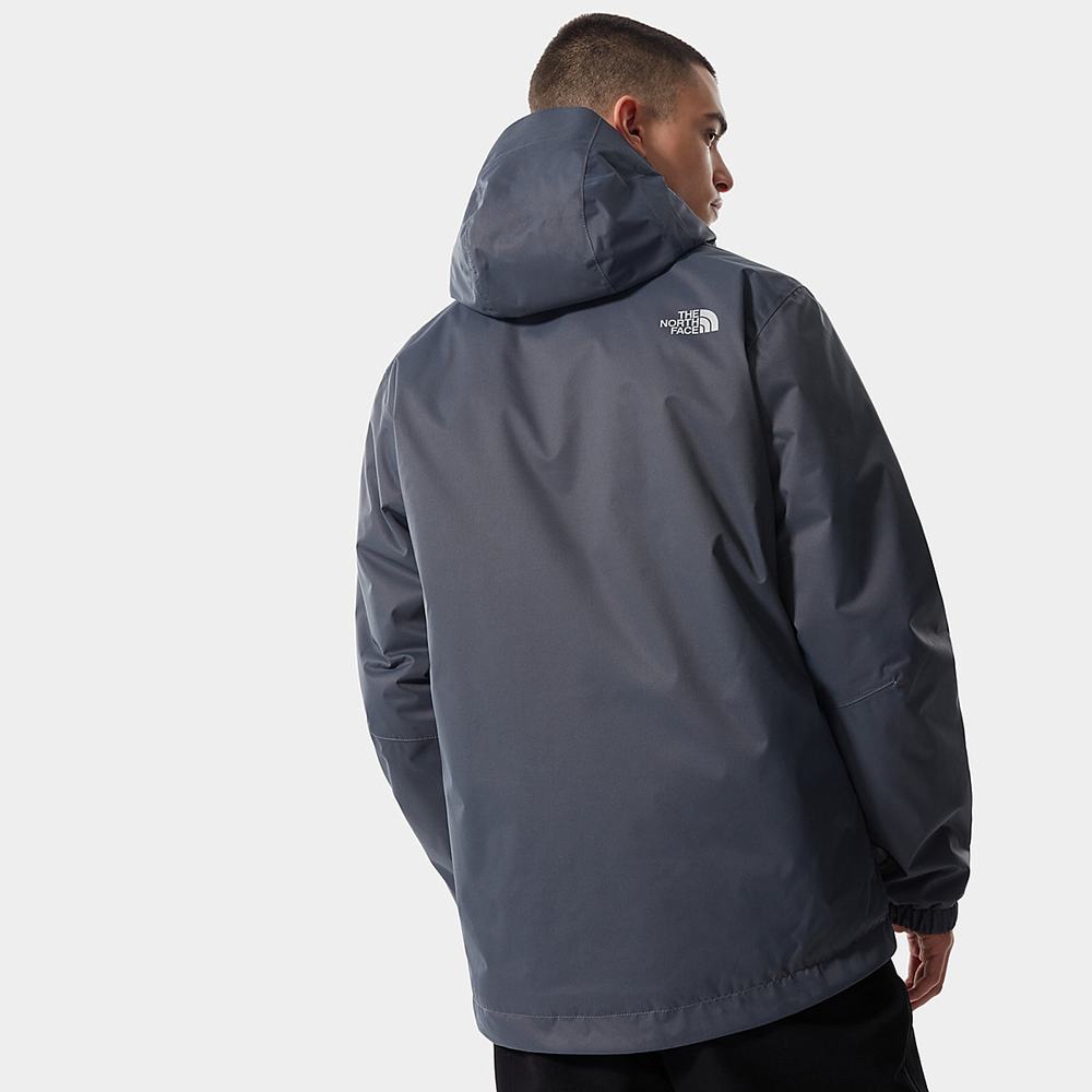 Nepremokavé Bundy The North Face Quest Insulated Panske Siva Čierne | EWB-520479