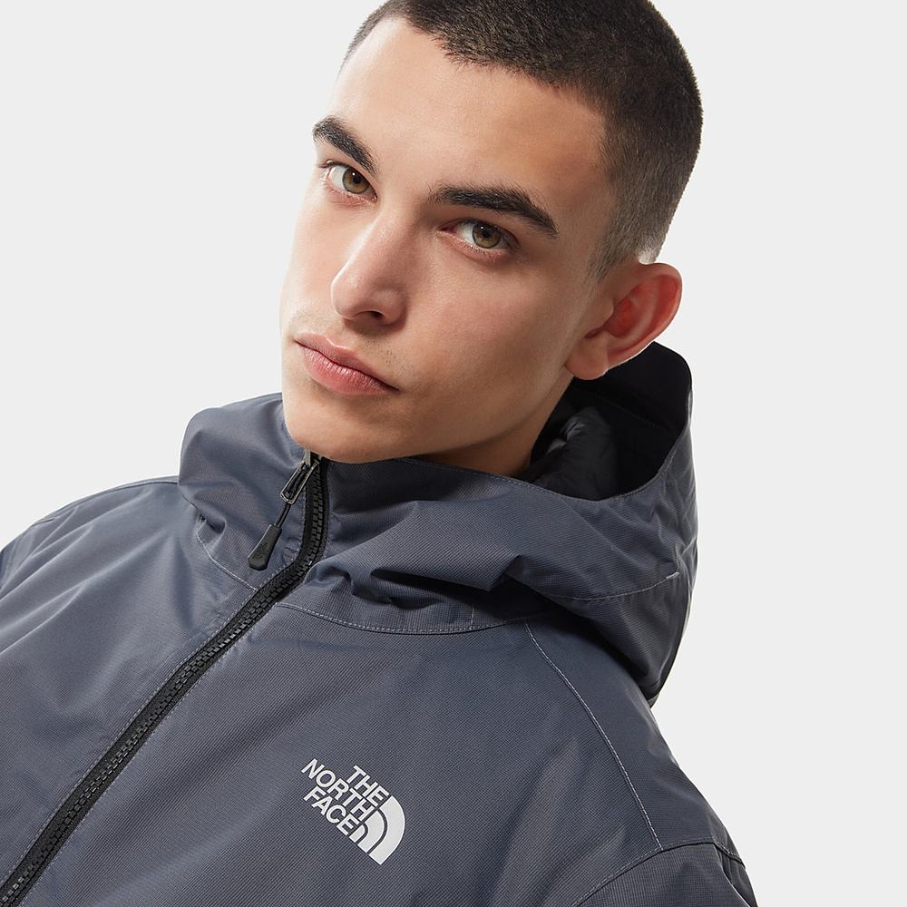 Nepremokavé Bundy The North Face Quest Insulated Panske Siva Čierne | EWB-520479